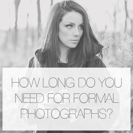 How much time should you allow for formal photographs at your wedding?