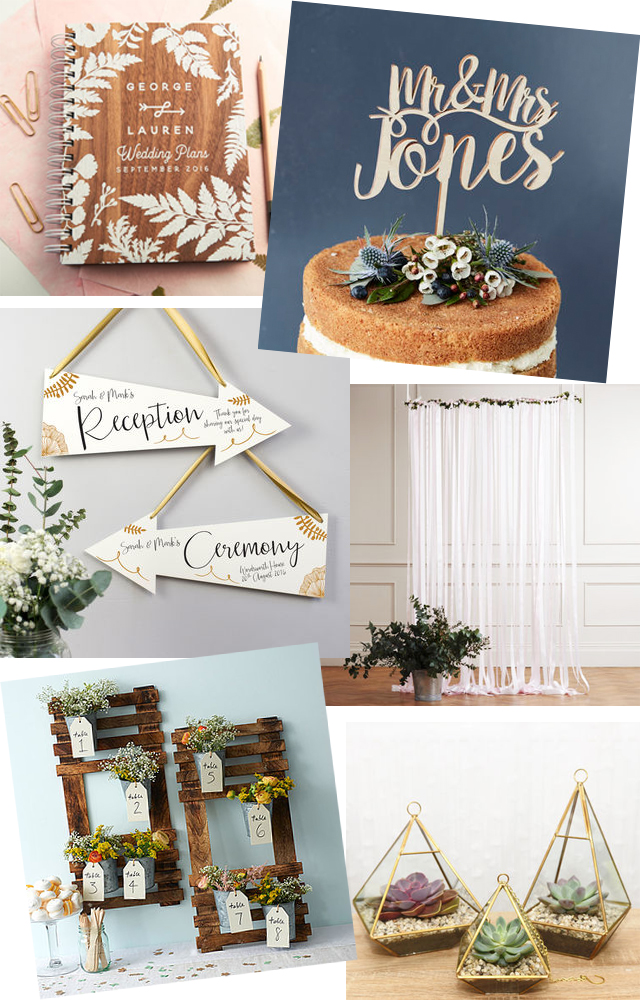 My predicted wedding trends for 2017 with Not On The High Street.