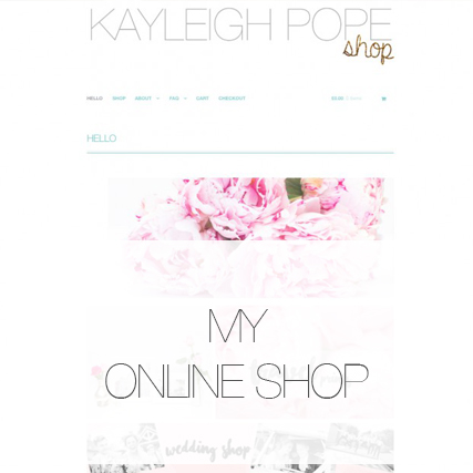 I have an online shop!
