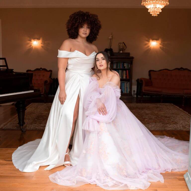 Pink Wedding Dress by Hera Couture