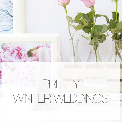 Pretty winter weddings