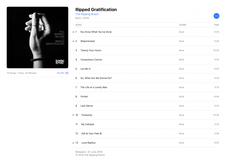 my hand is on an album cover!