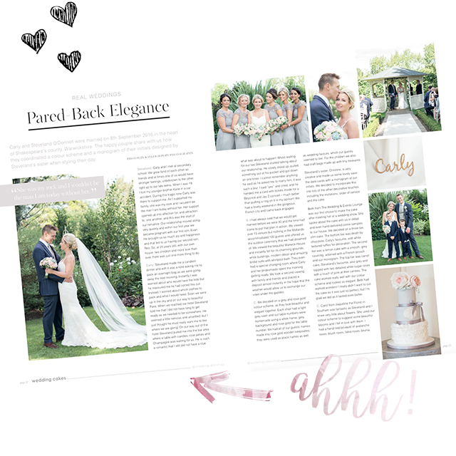 My photographs are in Wedding Cakes Magazine!