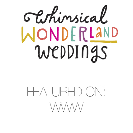 Whimsical Wonderland Weddings – FEATURED